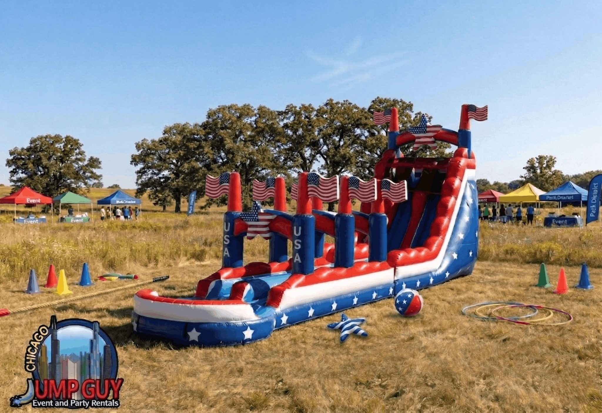 Dual lane racing water slide park district 2048x1404 rental for Lake Forest IL events in ZIP code 60045